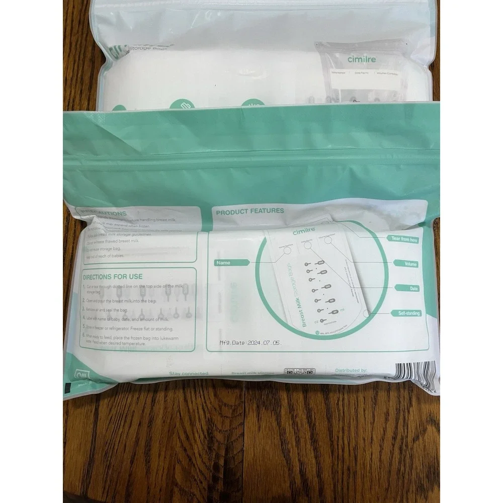 Cimilre Breast Milk Storage Bags 2 7oz-120 Count Leak Proof Bpa Free 240 Total